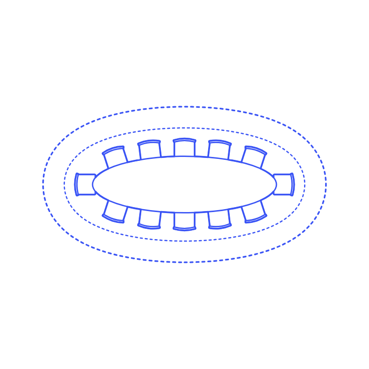 Layouts Dining Rooms Oval Casual Large Ink Drawing Svg Vector Free Vectors